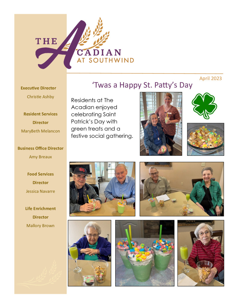 thumbnail of The Acadian April 2023 Newsletter